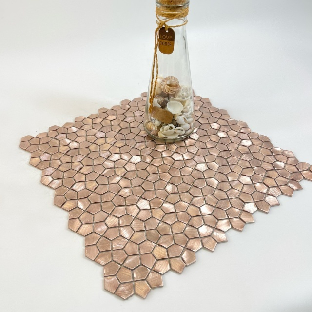Modern Rose Gold Solid Aluminum Mosaic-SAK05