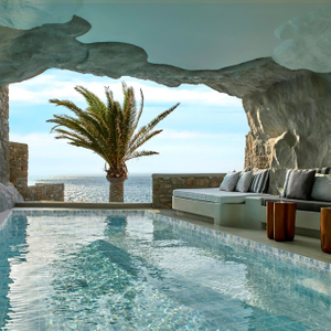 Durable Ceramic Pool Wall Mosaic 97x97mm-Blue Grotto