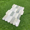 Emerald Marble Feather Arched Mosaic-EME21
