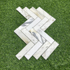 Kajin Gold Herringbone Marble Mosaic-ZGG20