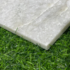 White Base Green Vein Marble Mosaic–EME25