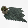 Indian Green Marble Herringbone Mosaic–IND13 