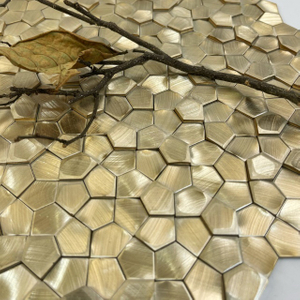 Gold Mosaic Tiles Solid Aluminum-SAG16