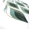 Green Colored Glass Mosaic Tile for Accent Wall-KQS71