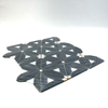 Blue Floral Colored Glass Mosaic-HBS40
