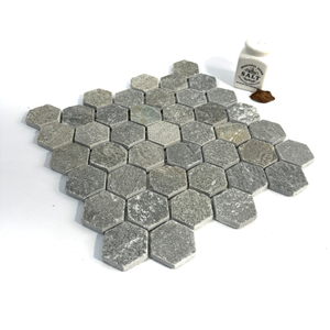 Stone Hexagon Mosaic Tiles