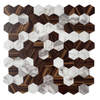Wood Look PVC Mosaic Tile-F02