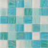 Vibrant Glass Pool Mosaic Tiles - Cloud