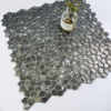 Elegant Black Brushed Aluminum Mosaic-SAB35