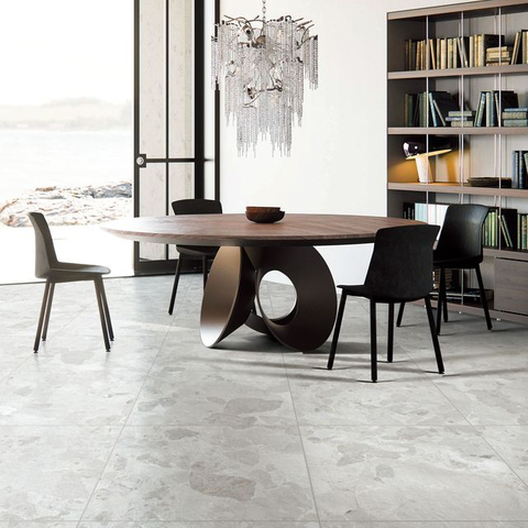 Bathroom Anti-Slip Terrazzo Tile-Matera Milk Coffee