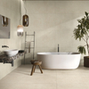 Beige Limestone Look Porcelain Tile for Modern Interiors-Limes Ivory