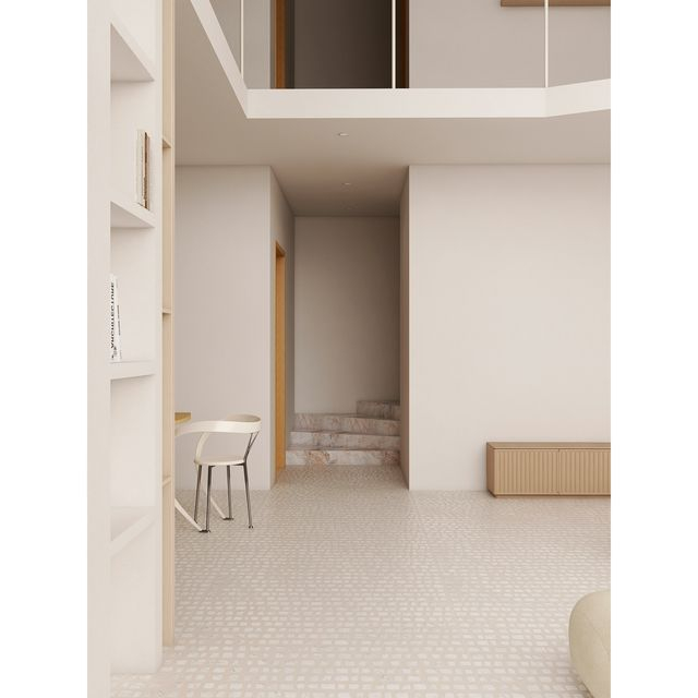 Commercial Interior Glue Grain Tile-WO60