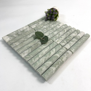 Floor Tiles in Green Marble Patterns