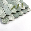 Green Marble Mosaic with Floral Patterns