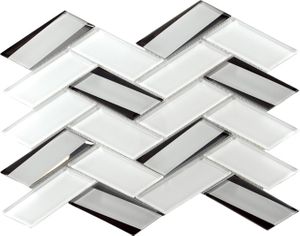 Gray Glass Subway Tiles-3DBevelled05