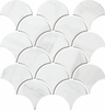 Cararra White Ceramic Mosaic Tiles 