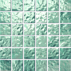 Glossy Ceramic Pool Tiles - Wave
