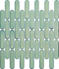 Ceramic Mosaic Tile Backsplash Round Shape Glossy Green 