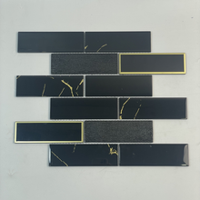 Polished Gold-Plated Glass Tiles 