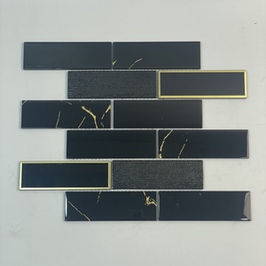 Polished Gold-Plated Glass Tiles 