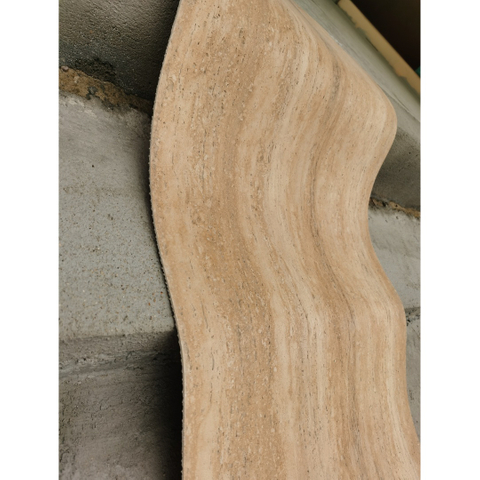 Vein-cut Travertine Flexible Stone Sheet