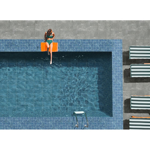 300x600mm Blue Stone Look Anti Slip Pool Tile