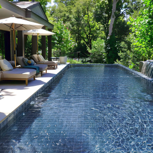 150mm Square Pool Mosaic-Neptune Blue