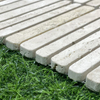 Tumbled Brushed Travertine Strip Mosaic-TRV11