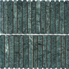 Indian Green Marble Rounded Vertical Strip Mosaic–IND11 