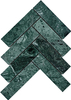 Indian Green Marble Chevron Mosaic–IND20 