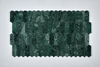 Indian Green Marble Feather Arched Mosaic–IND21 