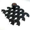 Elegant Black Stained Glass Mosaic Tiles for Walls-YMS12