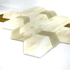 Yellow Glass Mosaic Tiles for Interior Wall Decoration-ZSS20