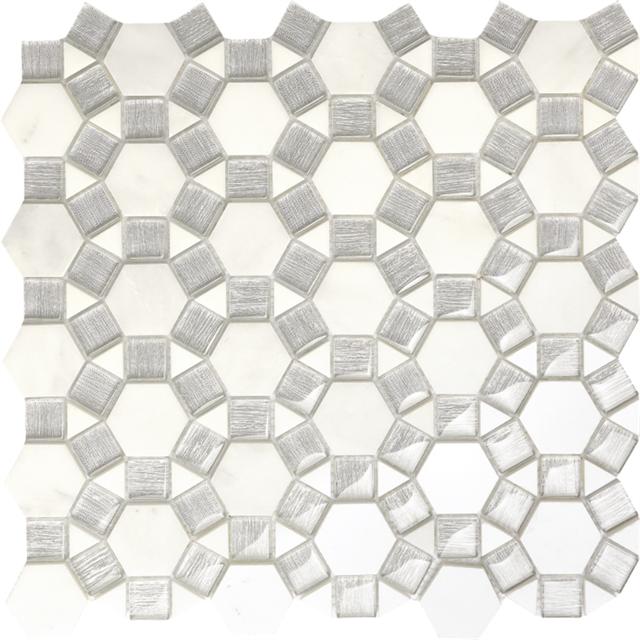 Paris Glass Mixed Stone Mosaic Tile｜Musivo｜Paris