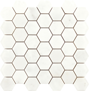 Carrara White Hexagon Marble Mosaic｜Musivo｜Jiguangwhite