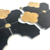 Black And Gold Mosaic Tiles