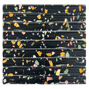 Black Terrazzo Mosaic Tiles