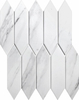 Cararra White Ceramic Mosaic Tiles 