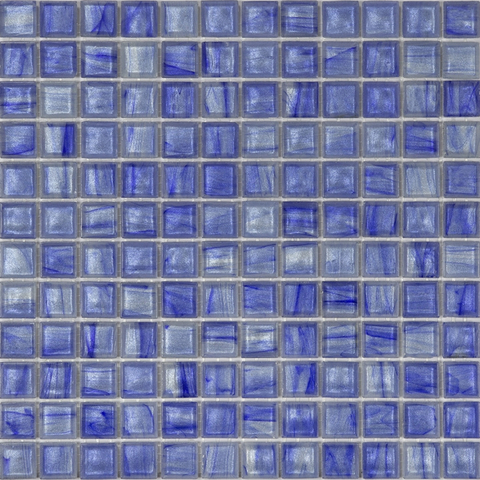 Blue Glass Mosaic Pool Tile - Clara