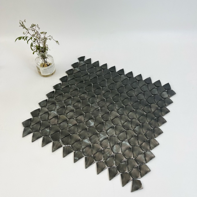 Versatile Black Solid Aluminum Mosaic-SAB39