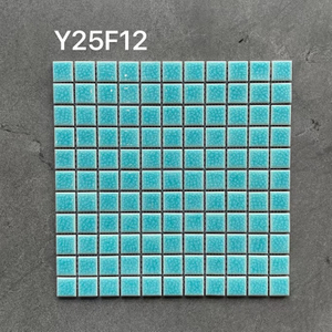 25x25mm Crackle Glaze Ceramic Mosaic