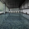 Matte Finish Swimming Pool Mosaic Tile 97x97mm-Amazon Blue