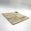 Tumbled Brushed Travertine Strip Mosaic-TRV11