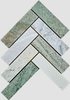 Emerald Marble Chevron Mosaic-EME20
