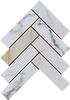 Calacatta Gold Herringbone Mosaic-CAG20