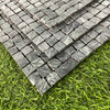 Indian Green Marble Rough Small Square Chip Mosaic–IND40H 
