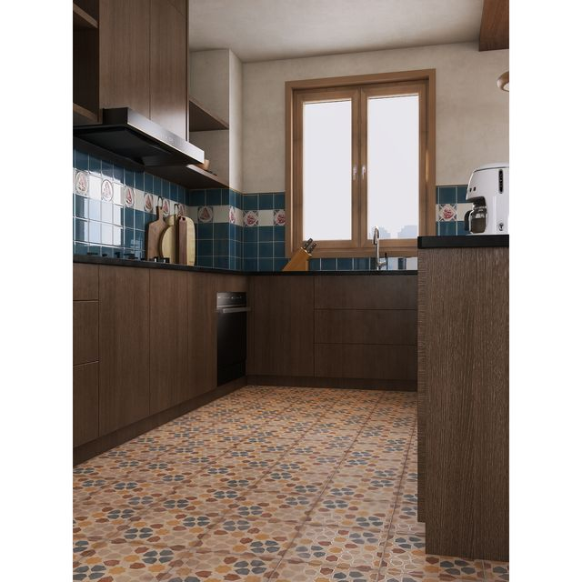 248X248mm Porcelain Patterned Floor Tiles-SN51