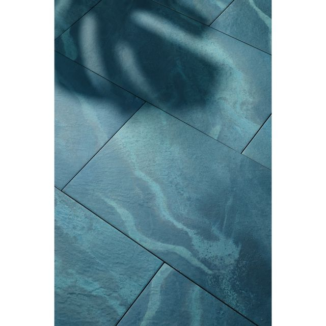 Luxury Swimming Pool Tiles-Peacock Blue