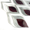 Rose-Shaped Colored Glass Mosaic Tile-KQS70