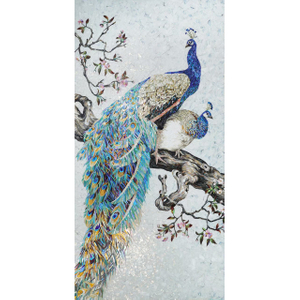 Animal-Themed Colored Glass Mosaic Cut Art